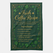 Ierse Koffie St. Patrick's Day Theedoek (Verticaal)