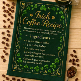 Ierse Koffie St. Patrick's Day Theedoek