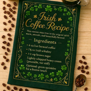 Ierse Koffie St. Patrick's Day Theedoek