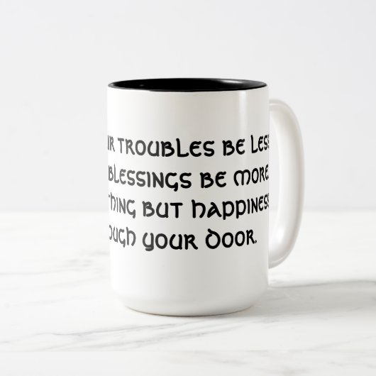 Ierse koffie tweekleurige koffiemok (Voorkant rechts)