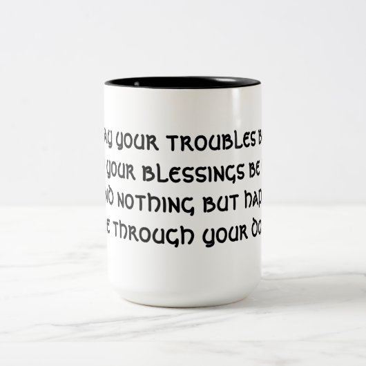 Ierse koffie tweekleurige koffiemok (Center)