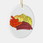 Ierse kool voor gekookt rundvlees, wortelen keramisch ornament (Rechts)