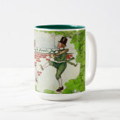  Ierse koppel Tweekleurige Koffiemok (Voorkant rechts)