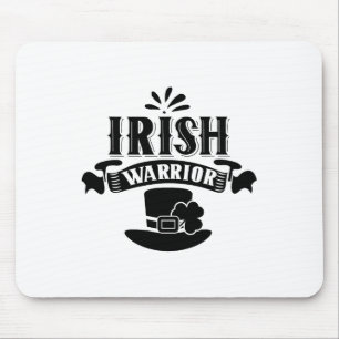 Ierse Krijger St. Patricks Dag Ierland Leprechaun Muismat