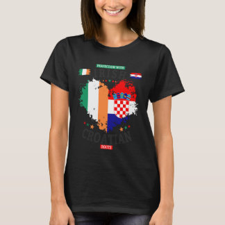 Ierse Kroatische Vlag Idee voor Vrouwen & Kroatië  T-shirt