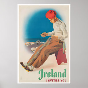 Ierse Kunst Ierland Reisposter Print Voor Ieren