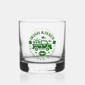 Ierse kussen Truck met klavers St. Patrick's Day Whisky Glas (Achterkant)