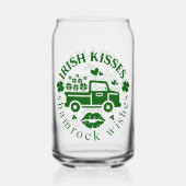 Ierse kussen vrachtwagen met klavers St. Patrick's Blikvorm Glas (Voorkant)