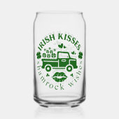 Ierse kussen vrachtwagen met klavers St. Patrick's Blikvorm Glas (Achterkant)