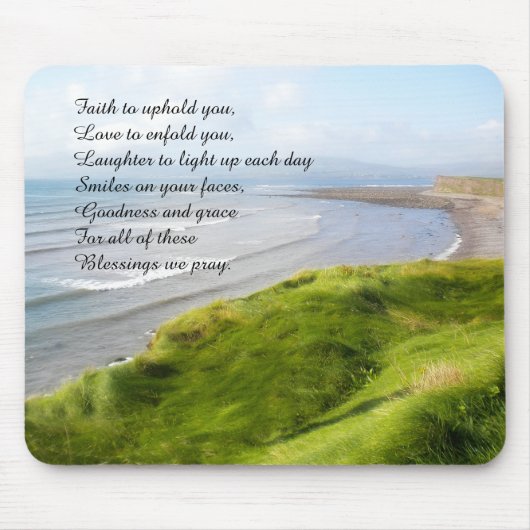Ierse kust en Blessing Mousepad Muismat (Voorkant)