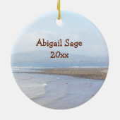 Ierse kustlijn en zegeningen Gebed gepersonaliseer Keramisch Ornament (Achterkant)