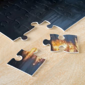 Ierse kustplaats met haven legpuzzel (Zijkant)