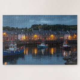 Ierse kustplaats met haven legpuzzel
