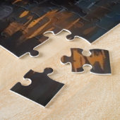 Ierse kustplaats met haven legpuzzel (Zijkant)