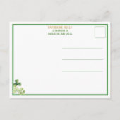 Ierse Lad St. Patrick's Day Greeting Briefkaart (Achterkant)