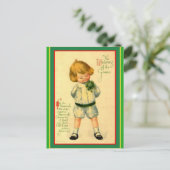 Ierse Laddie - St. Patrick's Greeting Briefkaart (Staand voorkant)
