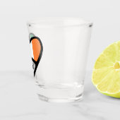 Ierse landcode Vlag hart, IRL Shot Glas (Rechts)