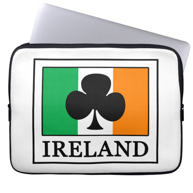 Ierse laptophoes laptop sleeve (Voorkant)