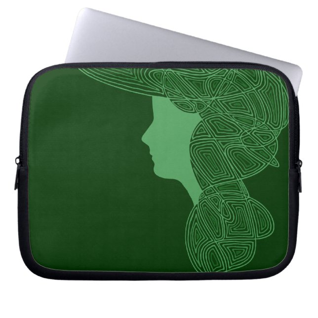 Ierse Lass Laptop Sleeve (Voorkant)