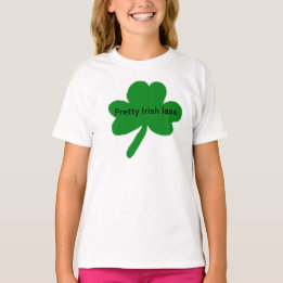  Ierse Lass Shamrock T-Shirt