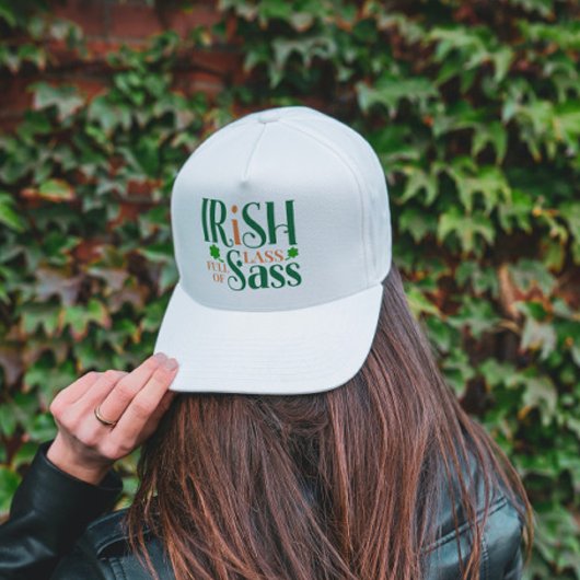 Ierse Lass vol met Sass Funny St Patrick's Day Trucker Pet