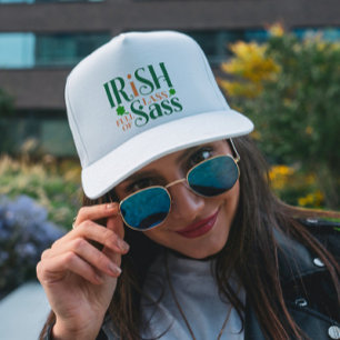 Ierse Lass vol met Sass Funny St Patrick's Day Trucker Pet