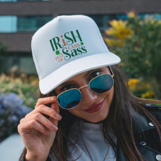 Ierse Lass vol met Sass Funny St Patrick's Day Trucker Pet