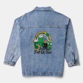 Ierse Lass vol Sass - Cheeky St. Patrick's Day Denim Jacket (Achterkant)