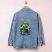 Ierse Lass vol Sass - Cheeky St. Patrick's Day Denim Jacket (Hangar)