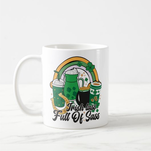 Ierse Lass vol Sass - Cheeky St. Patrick's Day Koffiemok (Links)