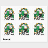 Ierse Lass vol Sass - Cheeky St. Patrick's Day Vierkante Sticker (Vel)