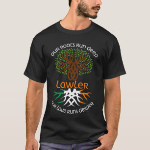 Ierse LAWLER Familienaam Onze liefde werkt dieper T-shirt