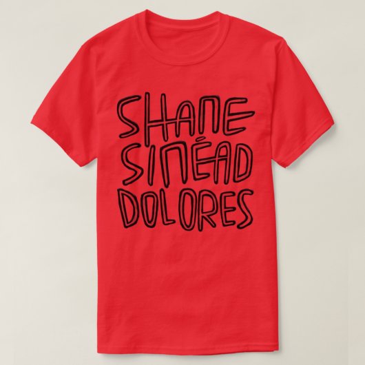 Ierse legendes Shane MacGowan Sinead OConnor Dolor T-shirt (Design voorkant)