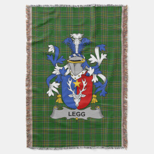 Ierse Legg of Legge Wapen Familie Crest Ire Deken