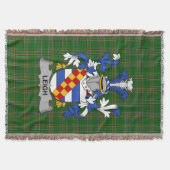  Ierse Leigh of McLaeghis Wapen Familie Crest Deken (Voorkant)