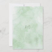 Ierse Lente Madeliefjes Bruiloft Kaart (Achterkant)