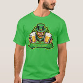 Ierse Leprechaun aanpassen houdt mijn bierklevers  T-shirt (Voorkant)