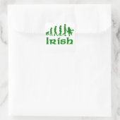 Ierse Leprechaun Evolution Vierkante Sticker (Tas)