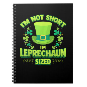 Ierse Leprechaun Gag Gift Korte Vrouwen Shamrock T Notitieboek