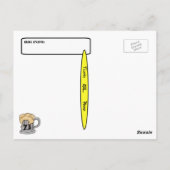 Ierse Leprechaun Ham Radio QSL-kaart past hem aan! Briefkaart (Achterkant)