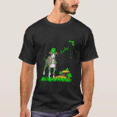 Ierse Leprechaun Lucky Italiaanse Greyhound Hond S T-shirt (Voorkant)