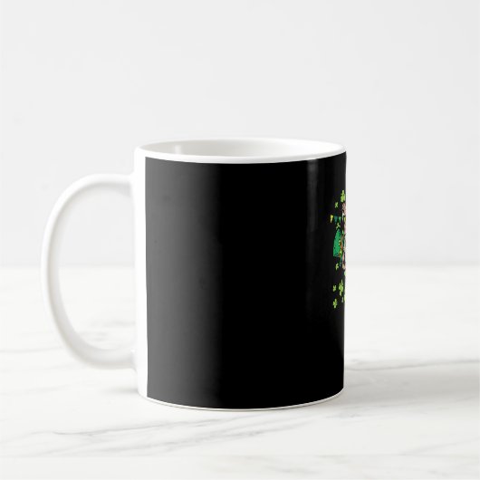 Ierse Leprechaun Luiaard Shamrock St. Patrick's Da Koffiemok (Links)