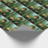 Ierse Leprechaun met een Pot met Goud Cadeaupapier (Hoek)
