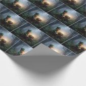 Ierse Leprechaun met een Pot met Goud Cadeaupapier (Hoek)