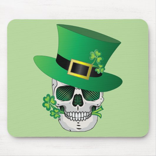 Ierse Leprechaun Schedel Muismat (Voorkant)