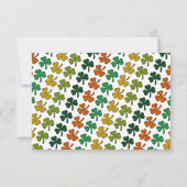 Ierse Leprechaun, St Patrick's Day Party RSVP Kaartje (Achterkant)