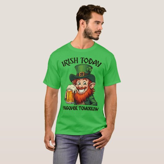 Ierse Leprechaun - St. Patrick's Day T-shirt (Voorkant volledig)