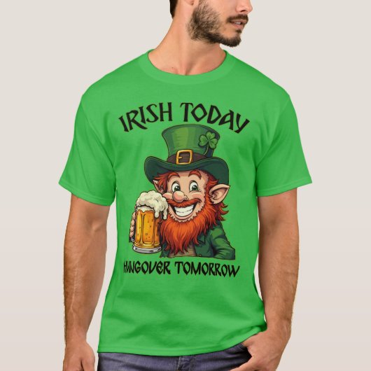 Ierse Leprechaun - St. Patrick's Day T-shirt (Voorkant)
