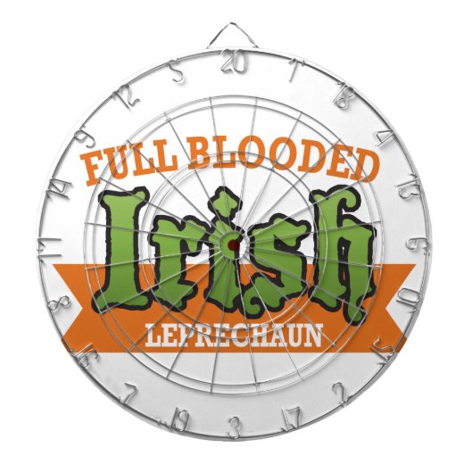 Ierse Leprechaun - Volbloed Dartbord (Voorkant)