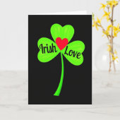 Ierse Liefde Klaverkaart Kaart (Gele Bloem)
